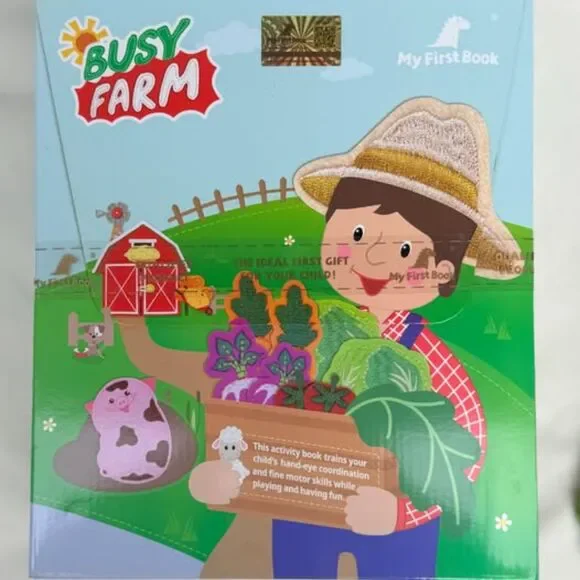 My First Book Busy Farm Montessori Activity Book – New in Box