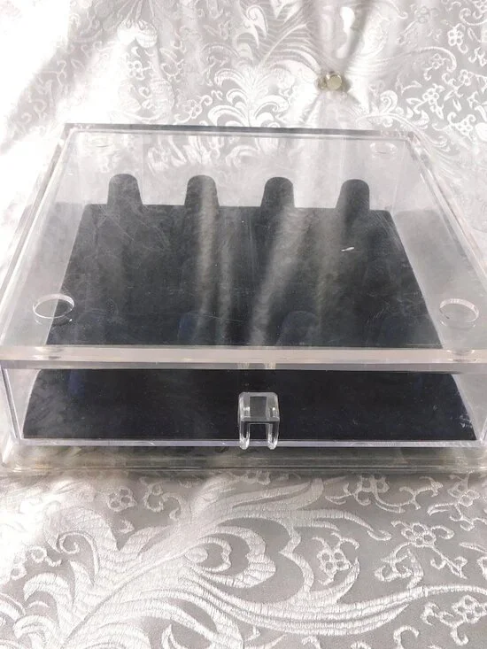 Stacking Lucite Ring Drawer with Space for 16 Rings
