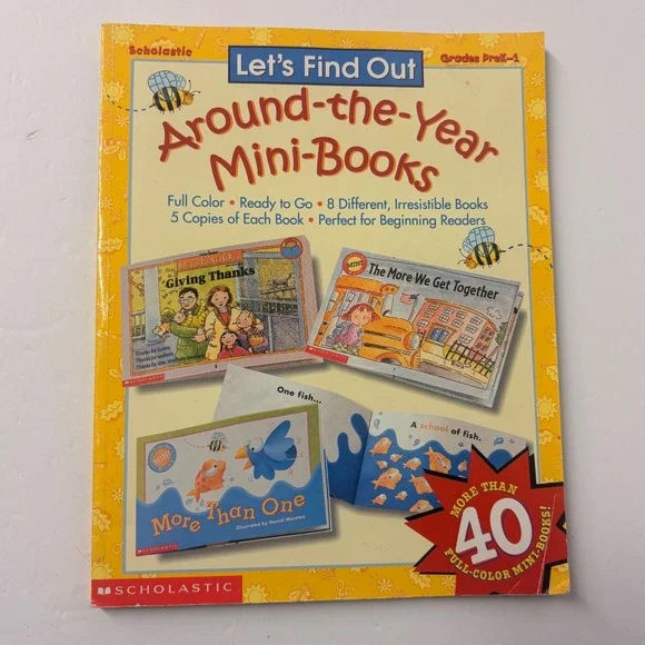 Scholastic Lets Find Out Around-the-Year Mini-Books Grades PreK-1 1998 Literacy