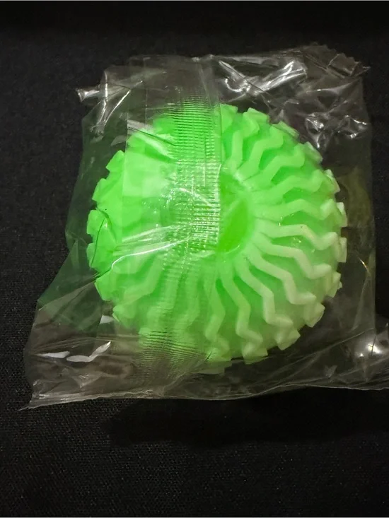 Bright Neon Green Textured Laundry Ball
