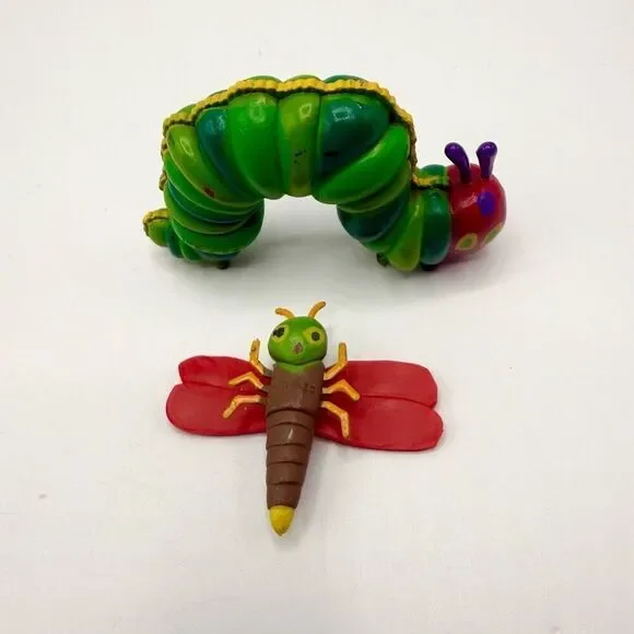 Eric Carle Caterpillar Dragonfly figurines