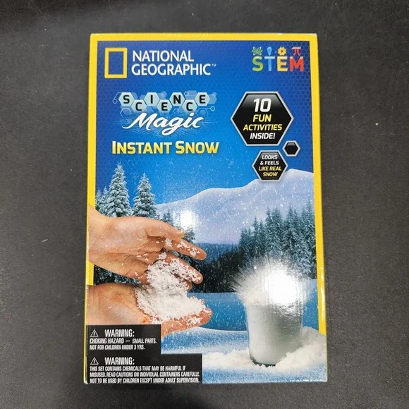 National Geographic Science Magic Instant Snow Kit, STEM‎ Kit NEW