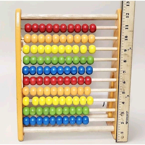 Pidoko Wooden Youth Abacus Yellow 12.5 