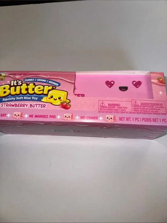Butter Pink Strawberry scented  Butter Squishy Soft Rise Toy