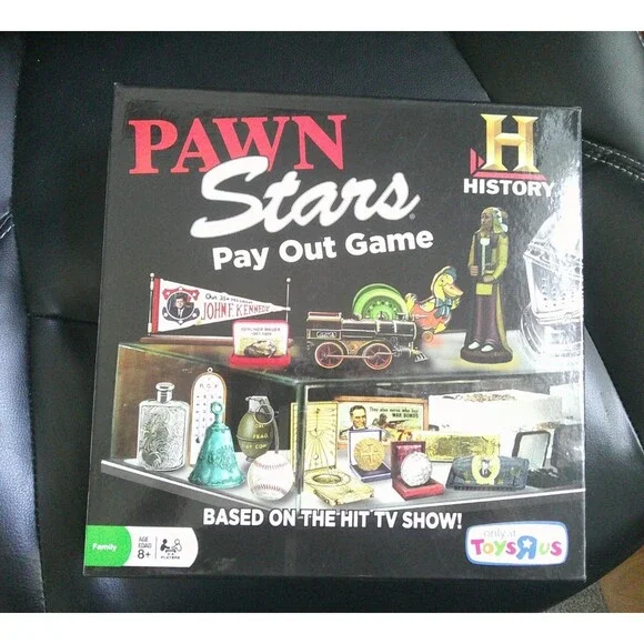 NIB  PAWN STARS PAY OUT BOARD GAME j2012 CARDINAL  19013 Toys-R-Us 100 COMPLETE