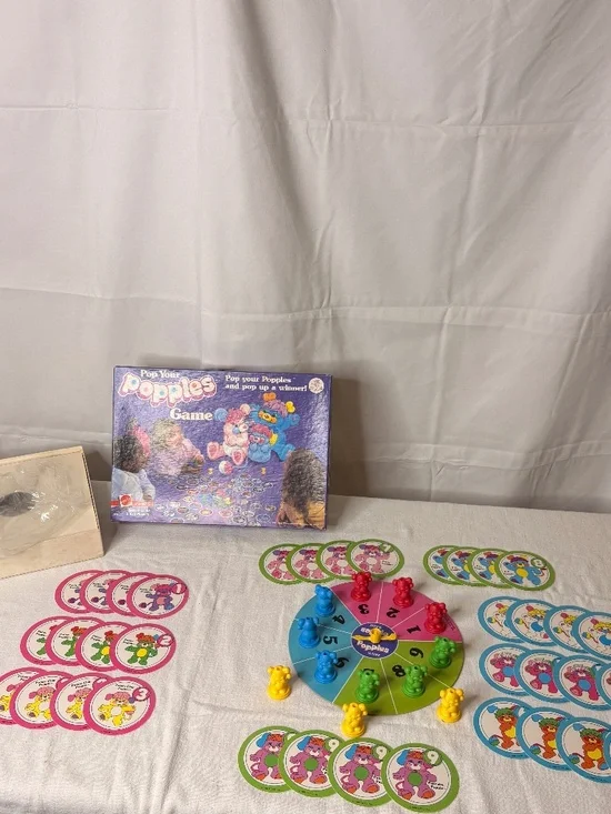 Vintage Popples Pop Your Popples Mattel Game 1986 #1583 Game Complete