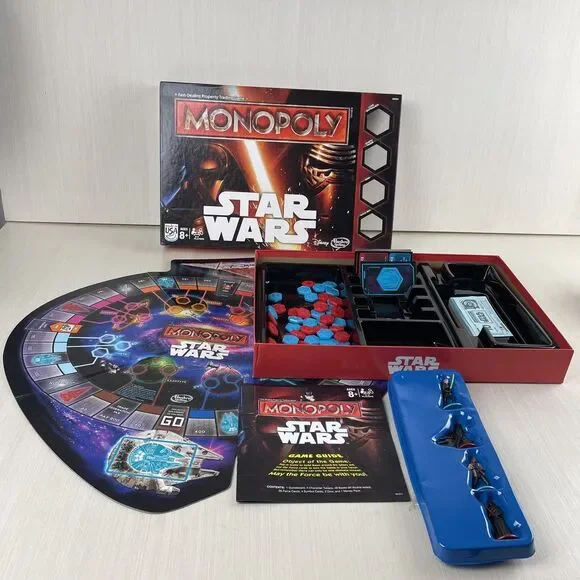 Star Wars Monopoly Disney Hasbro Gaming 2015  Property Trading Game Complete