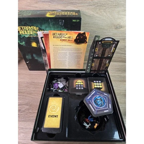 Betrayal At The House On The Hill 2nd Edition + Widow's Walk Expansion Complete