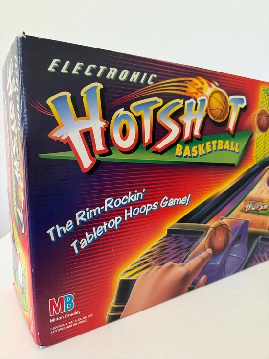 90s Milton Bradley Electronic Hot Shot Basketball Tabletop Game - Tested Works