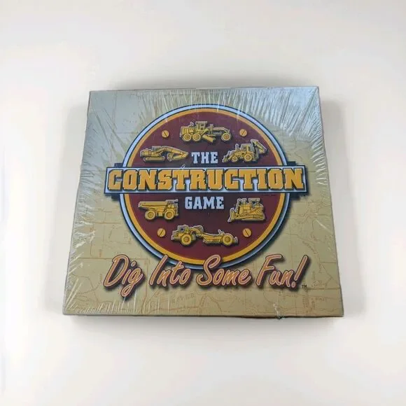 NWT The Construction Game Dig Into Some Fun! Rare 2002 Board Game Weekend Farmer