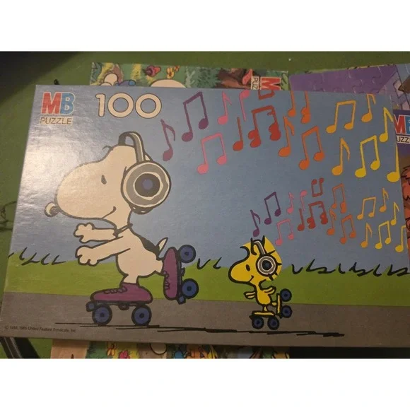 Vintage 1958/1965 Peanuts 108 Pc Puzzles, Snoopy &‎ Woodstock, Ages 5-10 & 6-12