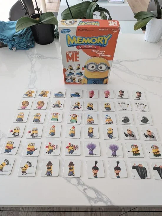 Despicable Me Minions Hasbro Gaming Memory Game 48 Cards Used Complete