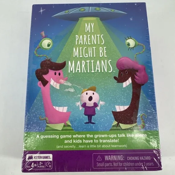 My Parents Might Be‎ Martians Game Kitten Games Family Game Night New Sealed
