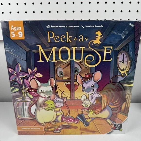 Gigamic Peek-a-Mouse Cooperative 3D Kids Board Game Ages‎ 5-9 France Animals New