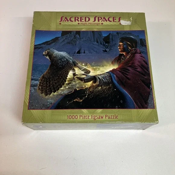 NIGHT‎ MESSENGER Sacred Spaces Puzzle 1000 Pieces Ceaco 2005 NEW Sealed
