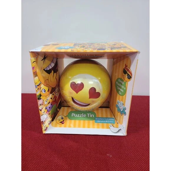 2016 Emoji Fun Puzzles Puzzle Tin Cardinal Industries New