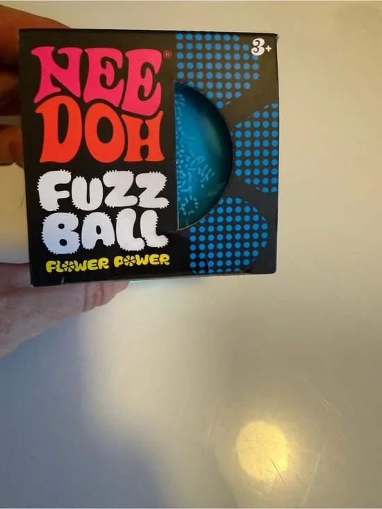 NeeDoh Fuzz Ball - Blue (Flower Power)