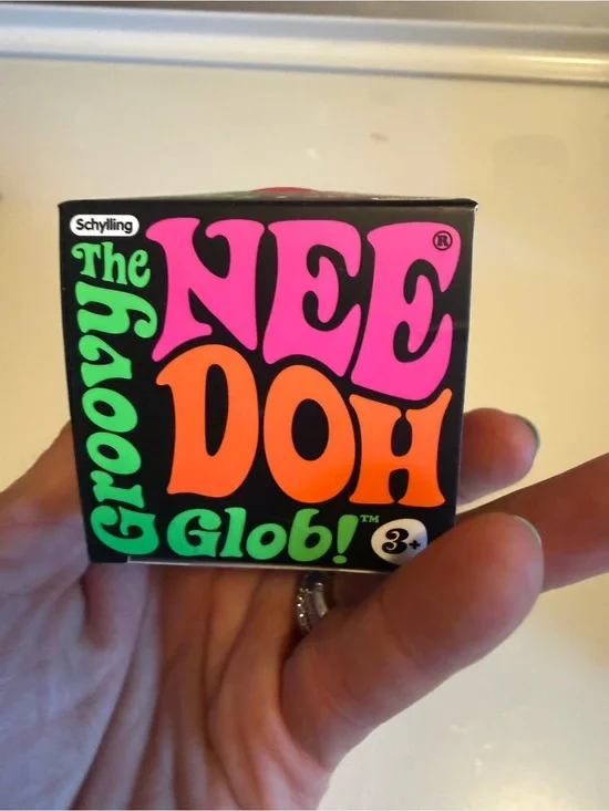 Schylling Groovy NeeDoh Glob! - Neon Pink & Orange available! Price for one.