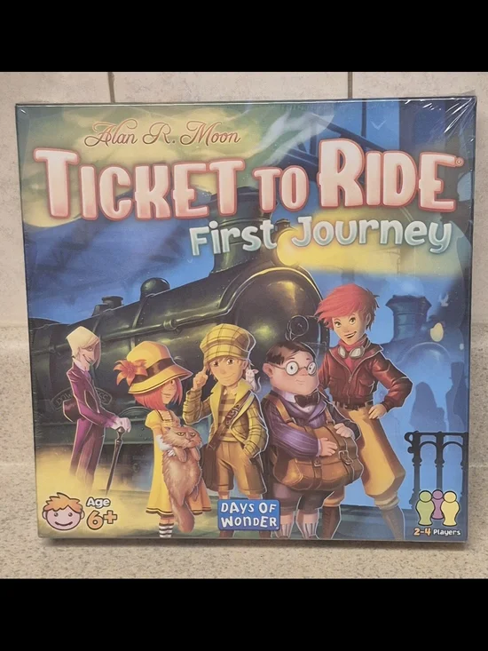 Ticket to Ride: First Journey Kids Board Game by Days of Wonder - Blue