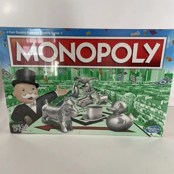 Hasbro Monopoly Board Game Classic Edition New Sealed C1009 Dinosaur Duck