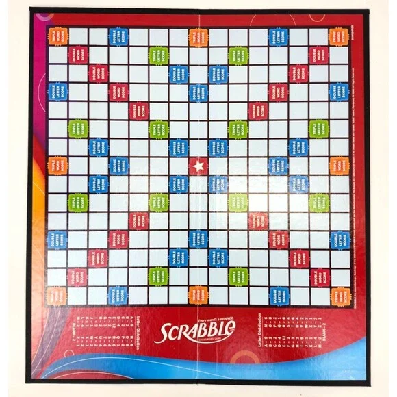 2007 Scrabble Board Game Replacement Board Only Very Good Condition