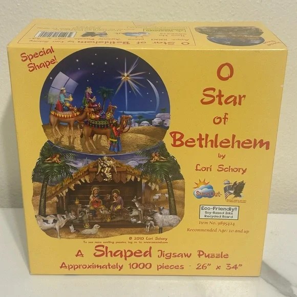 Suns Out O‎ Star of Bethlehem Shaped Jigsaw Puzzle 2010