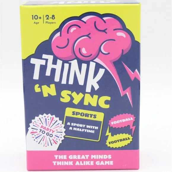 Gamewright Think 'N Sync The Great Minds Think Alike Game 2-8 Players Age 10+