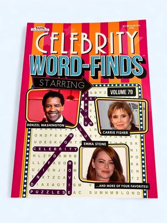 Celebrity Word-Finds Puzzle Book.      #79