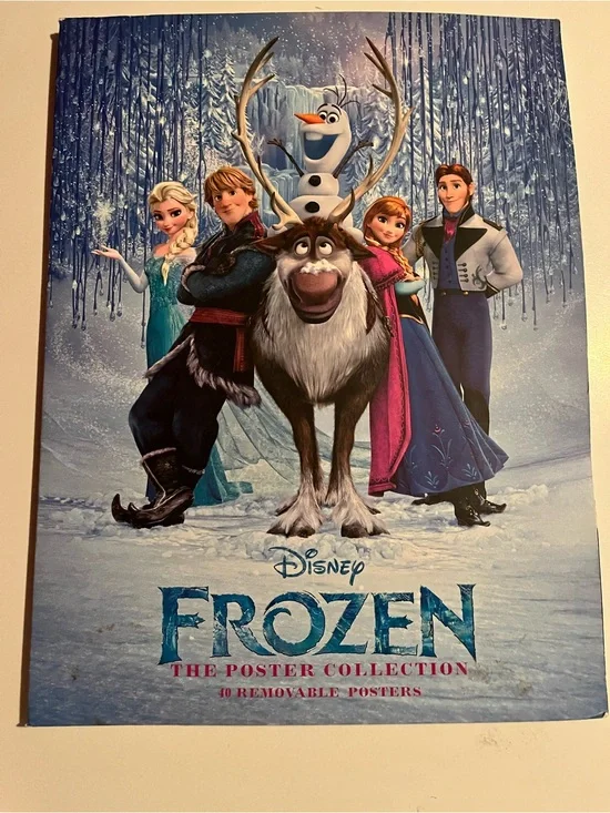Disney Frozen Poster Collection - Blue, White, Teal Artwork