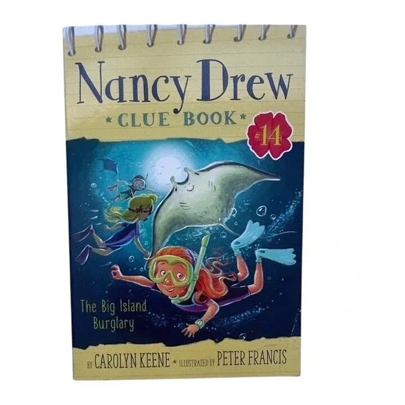 Nancy Drew Clue Book The Big Island Burglary #14 Childrens Mystery‎ Book