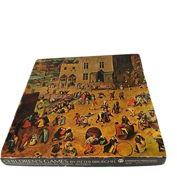 Children's Games by‎ Peter Brueghel 500 pc puzzle 1969 Medieval 16