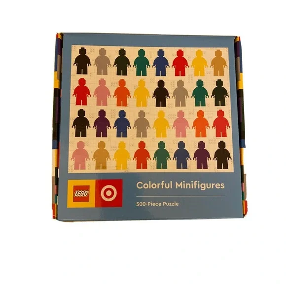 LEGO‎ Jigsaw Puzzle Multicolor Colorful Minifigures Target Exclusive 500 Piece