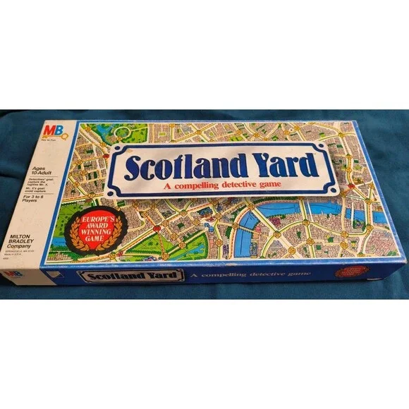 1985 Scotland Yard Board Game Milton Bradley Ravensburger 98% Complete