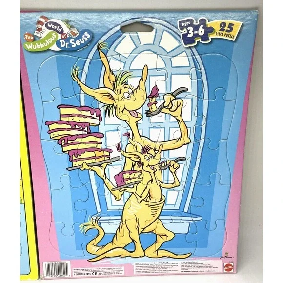 Dr SEUSS‎ Frame Tray Puzzle 25 Piece Cardboard Mattel Vintage 1997
