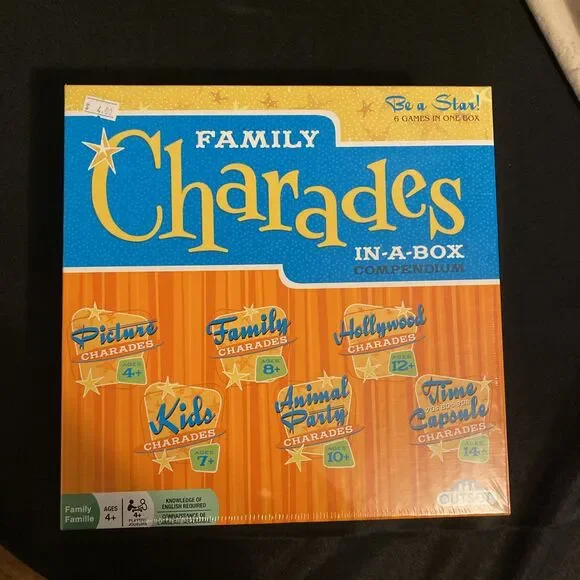 OUTSET Media Family Charades Inabox Compendium 11166 New, Sealed
