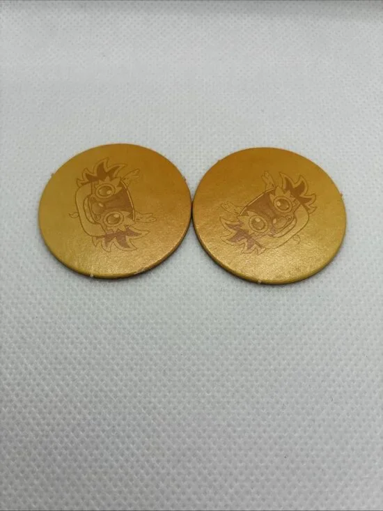 Ni Hao Kai Lan Dragon Boat Race Game 2 Golden Coin Tokens Replacement Parts