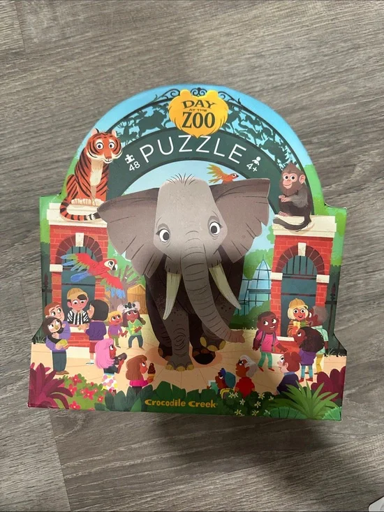 Day at the Zoo Elephant 48-Piece Puzzle - Colorful