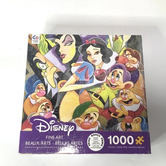 Disney Puzzle 1000 Pc Puzzle The Enchantment Of Snow‎ White USA Box Damaged New