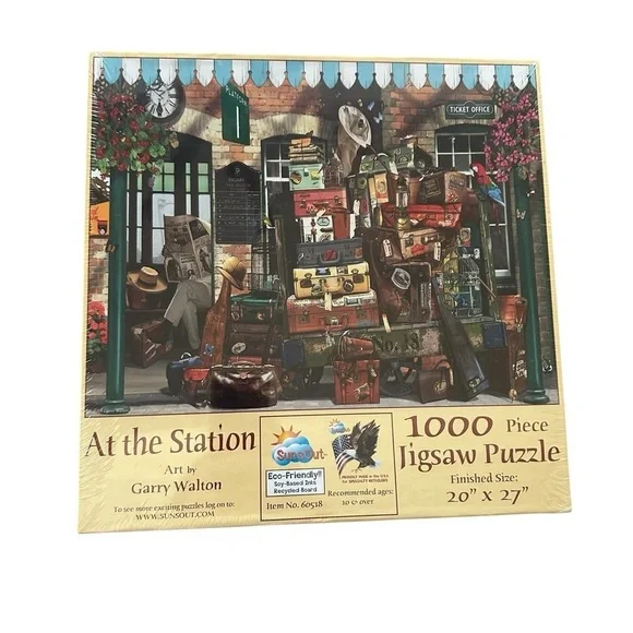'At the Station' Jigsaw Puzzle - 1000 Pieces Art by Gary Walton