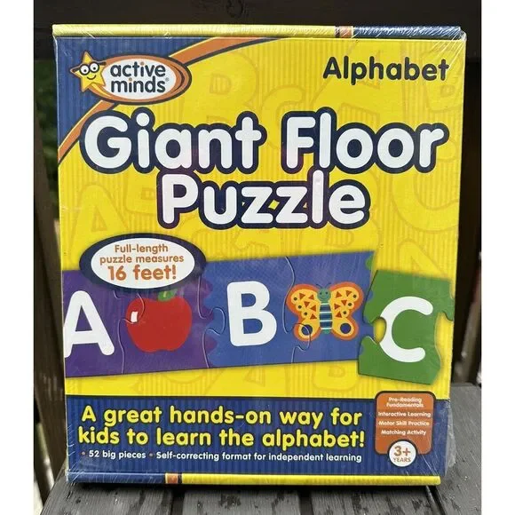 ActiveMinds Giant Floor Puzzle‎ Set: A-B-C. Brand New!  Aged 3-up
