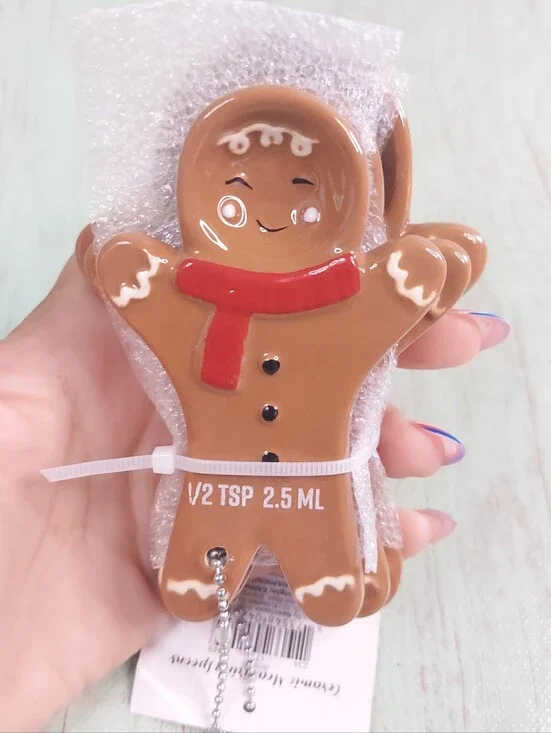 Target Bullseye Playground Ceramic Gingerbread Man Measuring Spoons