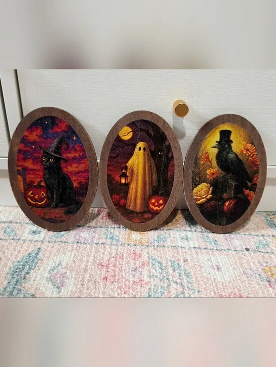 Target Bullseye Playground Halloween 2026 Wood Icon Decor Full Set