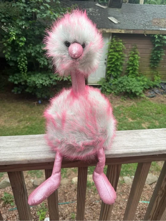 JellyCat Plush Large Mint Fizz Pom Pom Bird Ostrich 21