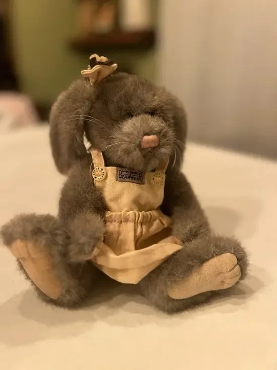 Boyds Bears Whitney Bunny Rabbit Plush 9.5” Bearwear Dress Retired Style 9043