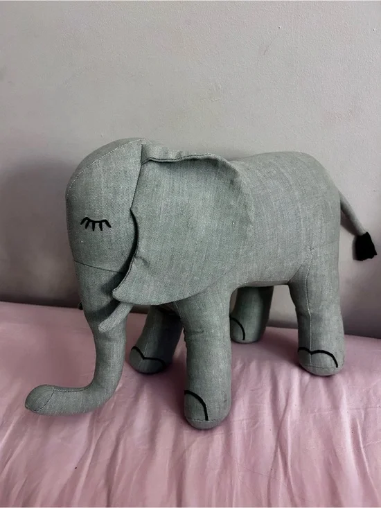 Restoration Hardware Chambray Elephant Décor