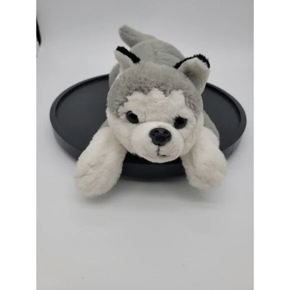 FAO Schwarz Plush Husky Wolf Dog 14