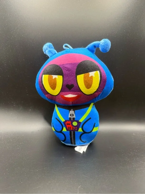 Blue Alien Plush Stuffed Toy with Yellow Eyes - Kids Soft Character