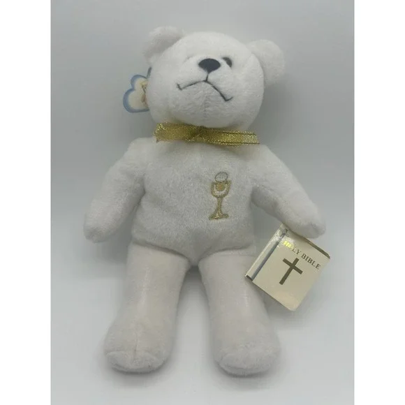 VTG Holy Bears Bible Communion Bear 2004 White Religious Catholic Christian