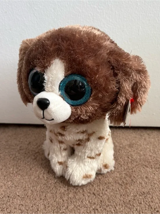 Ty Beanie Boos Muddles Medium 10” Dog Plush Stuffed Animal 2024