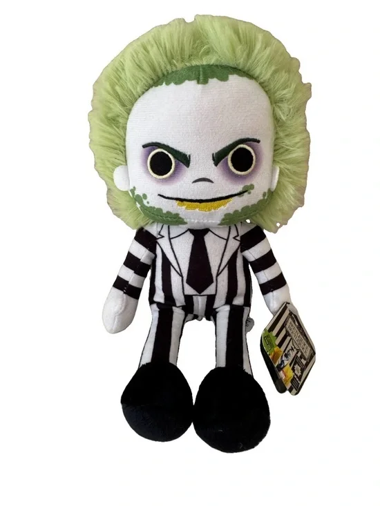 Beetlejuice-Inspired Green Hair Plush Toy - Kids Toys 8 inch NEW!